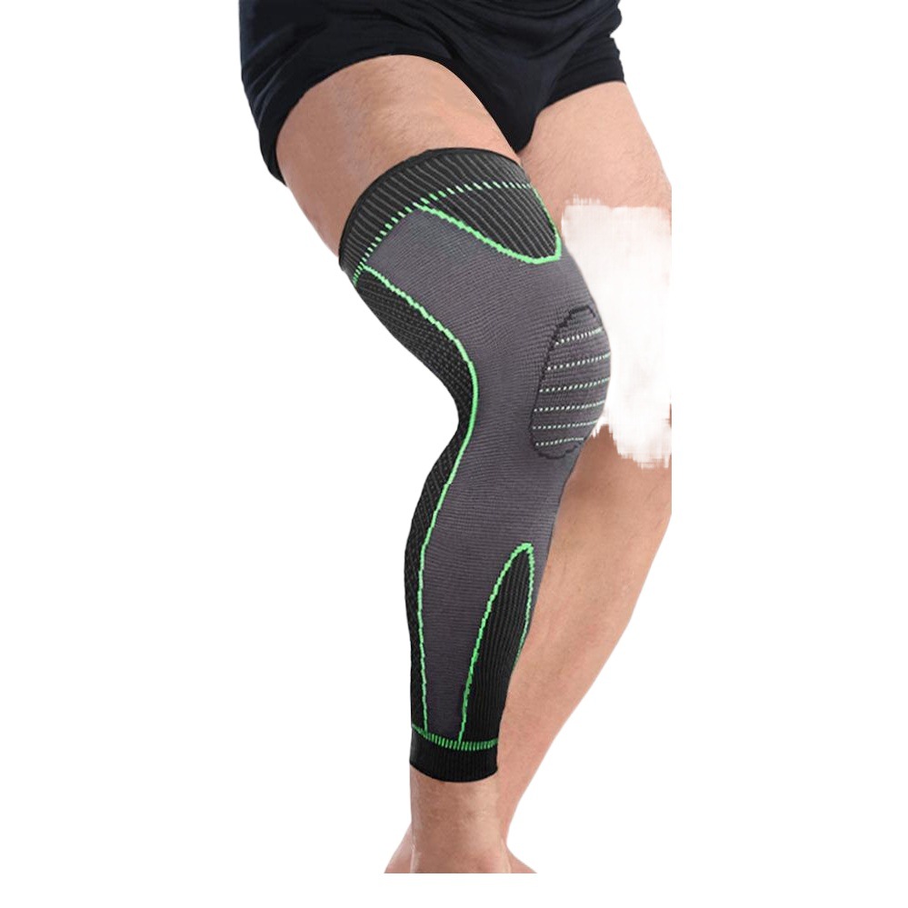 Productos de patentes ventas directas de fábrica ajenjo cuidado de la salud de punto de otoño e invierno cálido alargado deportes rodillera soporte de rodilla largo un paquete