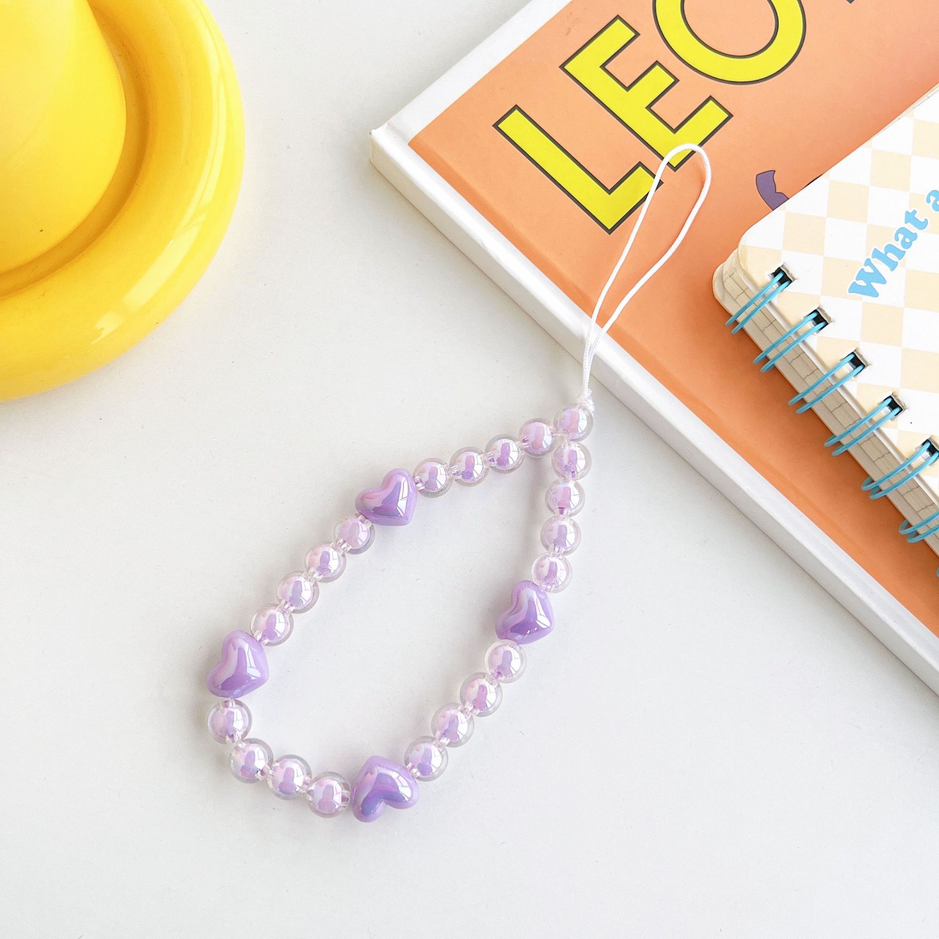 보라색 구슬 사랑 팔찌