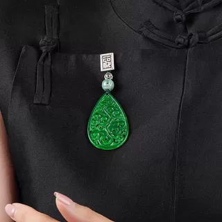 原创旗袍压襟 干青银挂饰 中式衣服配饰挂件 古色古香 彰显品