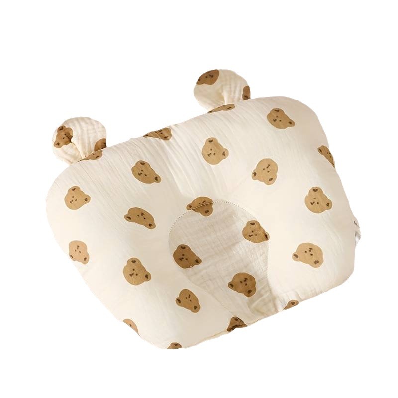 Almohada para bebé, protección para el cuello en forma de oso, almohada de fijación de cabeza anti-desviación, almohada para dormir para bebé, explosión transfronteriza de Amazon