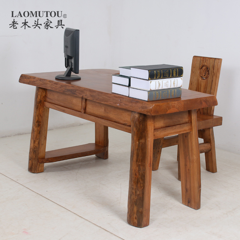 Original Ecological Solid Wood Computer Desk Camphor Wood Personalized Computer Desk Modern Simple Solid Wood Desk Home Desktop Desk