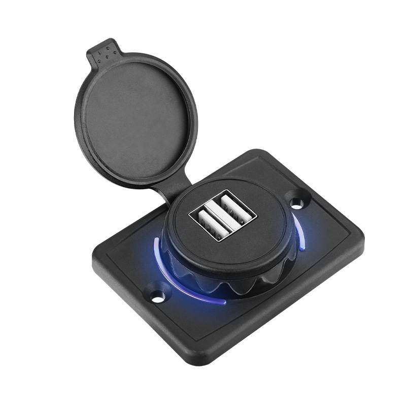 Asiento de masaje al por mayor transfronterizo, transporte público, autobús, automóvil, accesorios para vehículos recreativos, cargador de teléfono móvil modificado, doble usb image 7