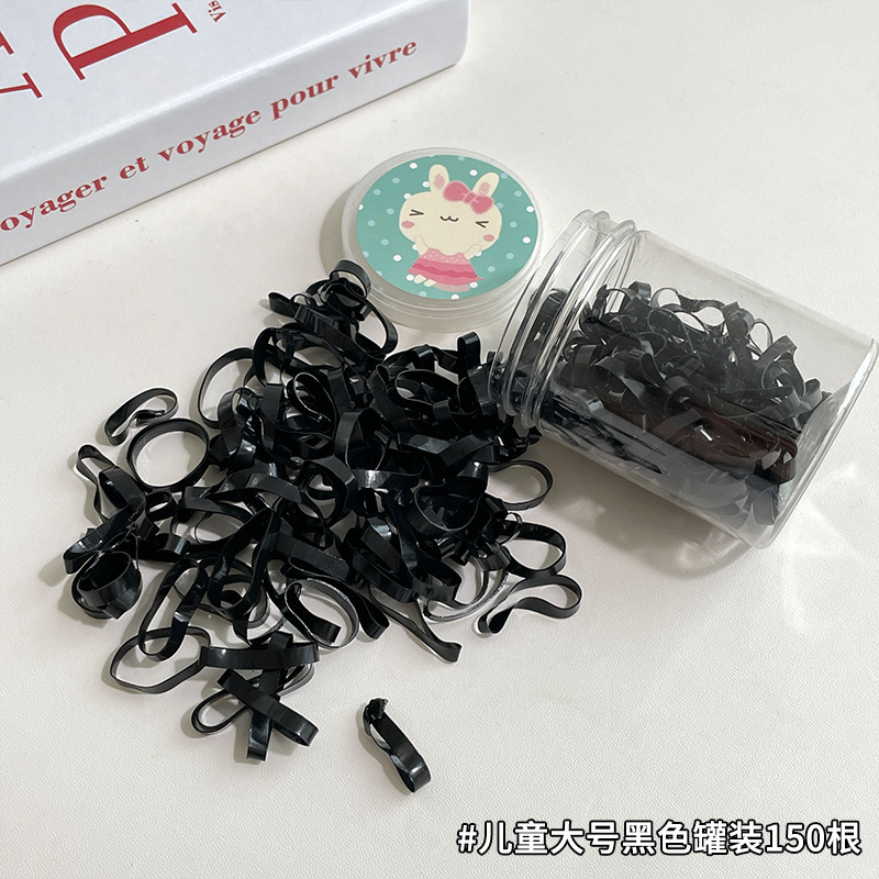 Anillo de cabello desechable correa de goma niñas no lastimar cabello pequeño viento fragante duradero delgado engrosar la cuerda de cabello anillo de cabello bolsa de adornamiento para el cabello