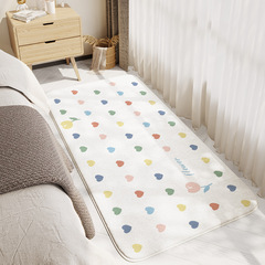 Home ins love polka dot bedroom carpet lamb velvet fully covered living room sofa coffee table blanket long bedside mat
