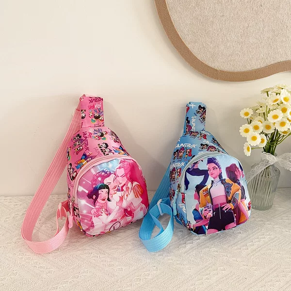 Popular Cartoon-Style Children's Bags for Boys and Girls, Cute Princess Accessories, Crossbody Bags