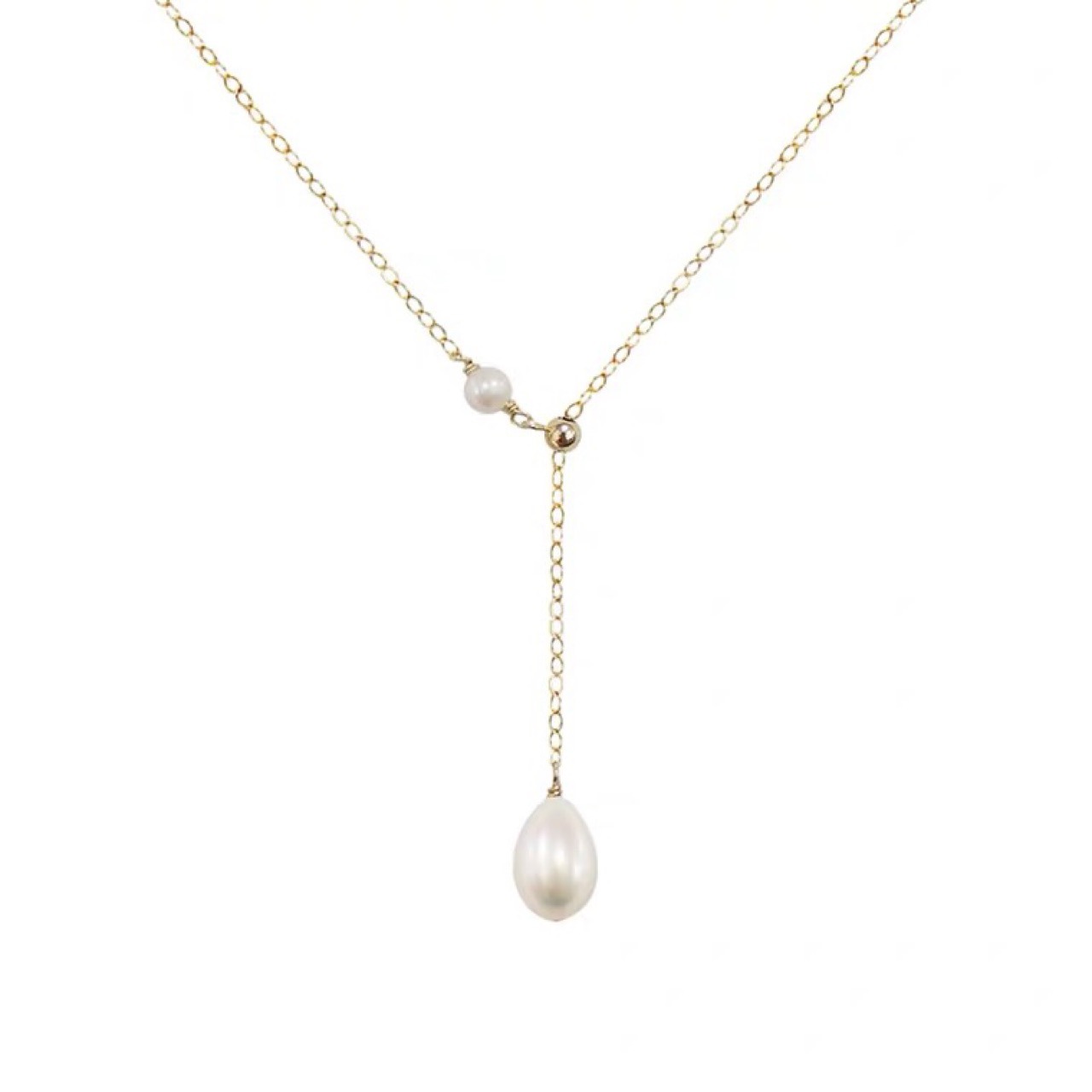 Colar de pérolas de luxo com fecho magnético para mulher_voghion.com