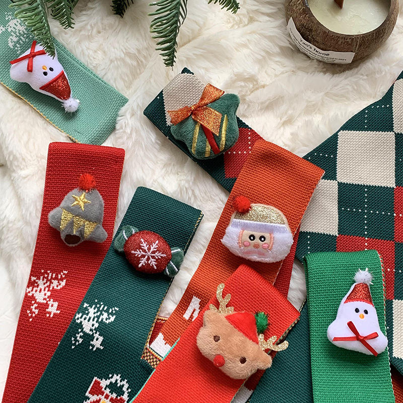 Bolsa de hombro de punto para mujeres Navidad Noche de Navidad versátil bolsas de mano de gran capacidad bolsas de regalo de manzana al por mayor