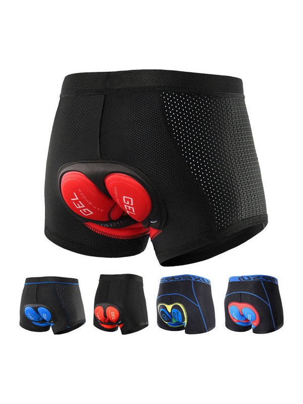Men's Cycling Underwear with Shock-Absorbing Silicone, Mountain Biking Shorts, Large Size Road Bike Shorts, All-Season Cycling Gear