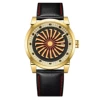 Golden black leather with diamonds