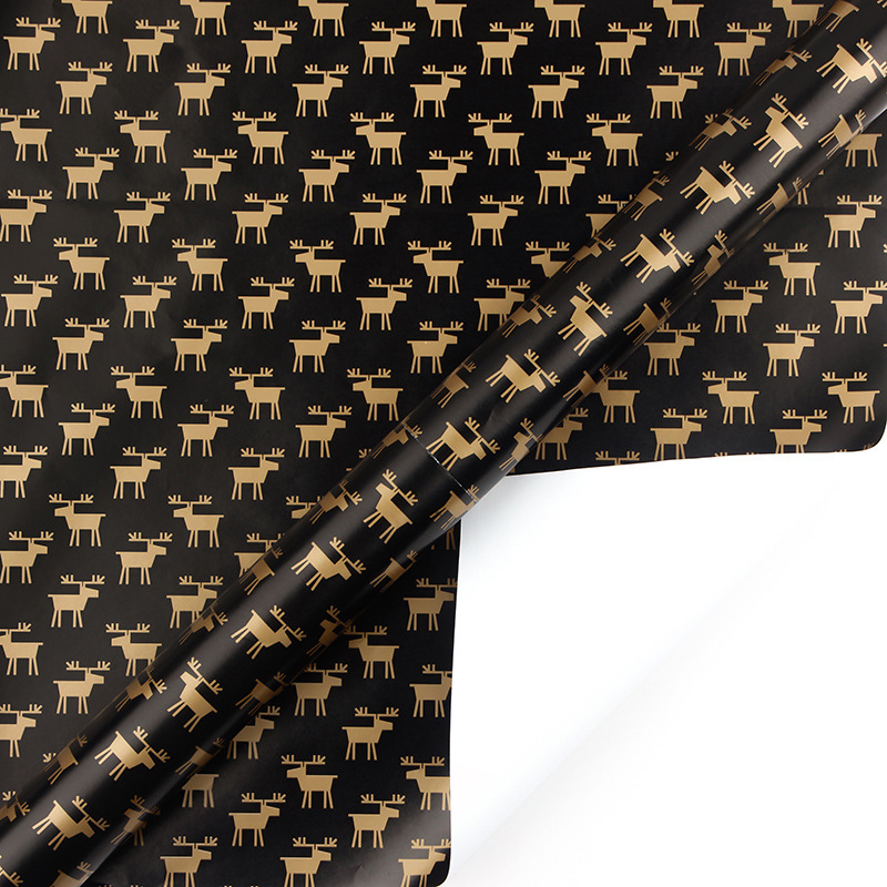 Papel de regalo navideño negro y dorado, el más vendido de Amazon, papel de regalo para San Valentín y cumpleaños, papel de regalo hecho a mano para bricolaje