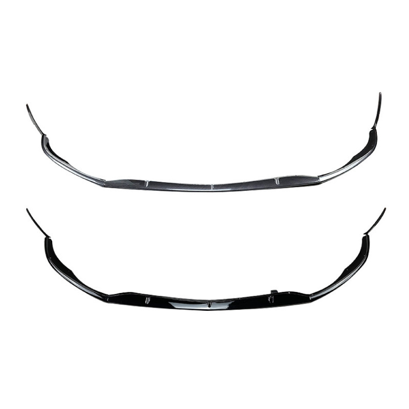 Suitable for 15-18 Mercedes-Benz C-Class W205 C63 Coupe Amg, Special Gloss Black Carbon Pattern Front Lip Spoiler Modification, Universal