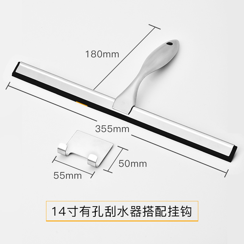 Mango con agujero, raspador de 14 pulgadas, gancho cuadrado (paquete de caja blanca)