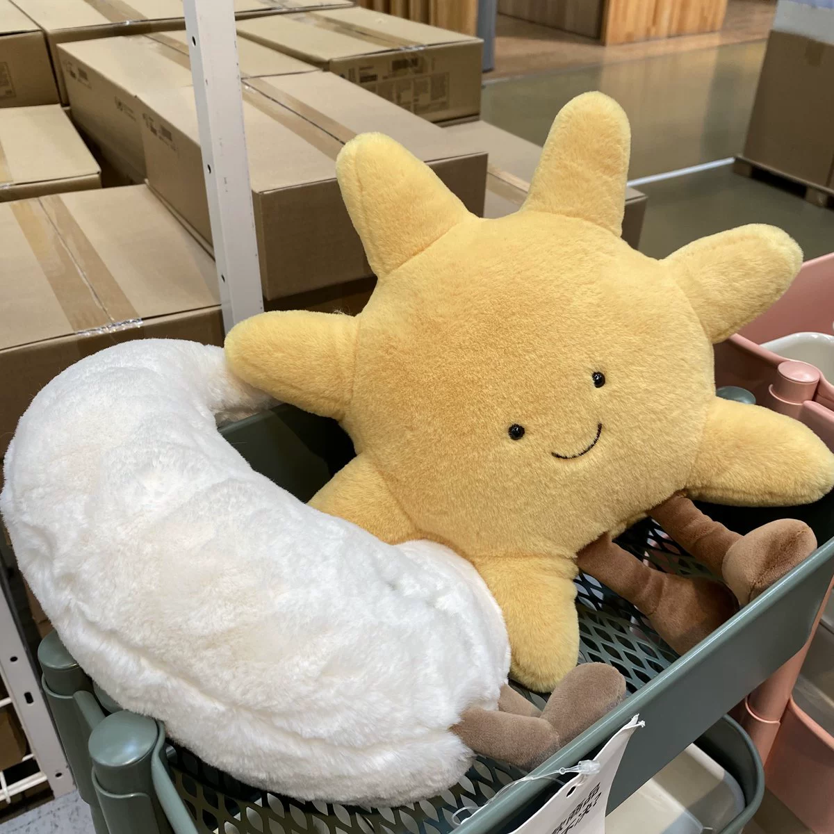 Brand cute soft doll solar-powered, plush toy for men and women, pillow for sleep, Birthday gift