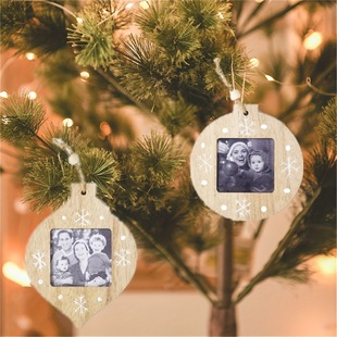 Cross-Border Temu Christmas Photo Frame Pendant Christmas Tree Decoration Pendant Christmas Home Decoration Christmas Pendant