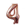 Digital silver balloon, golden layout, decorations, 32inch, 16inch, gold and silver, pink gold