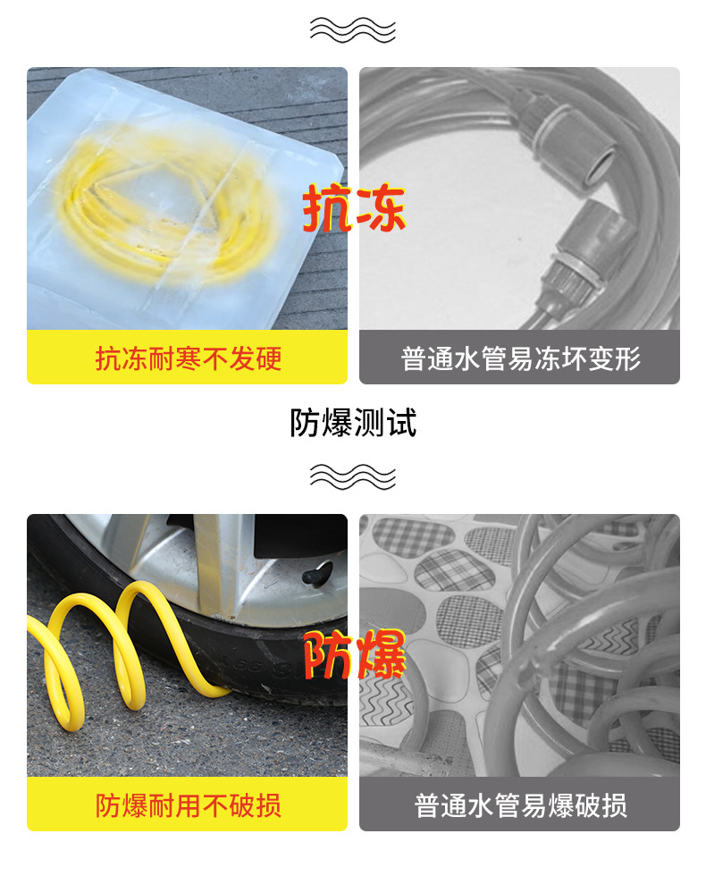 Car washing water gun high pressure household nozzle washing watering balcony telescopic pressurized water hose brush car cleaning artifact