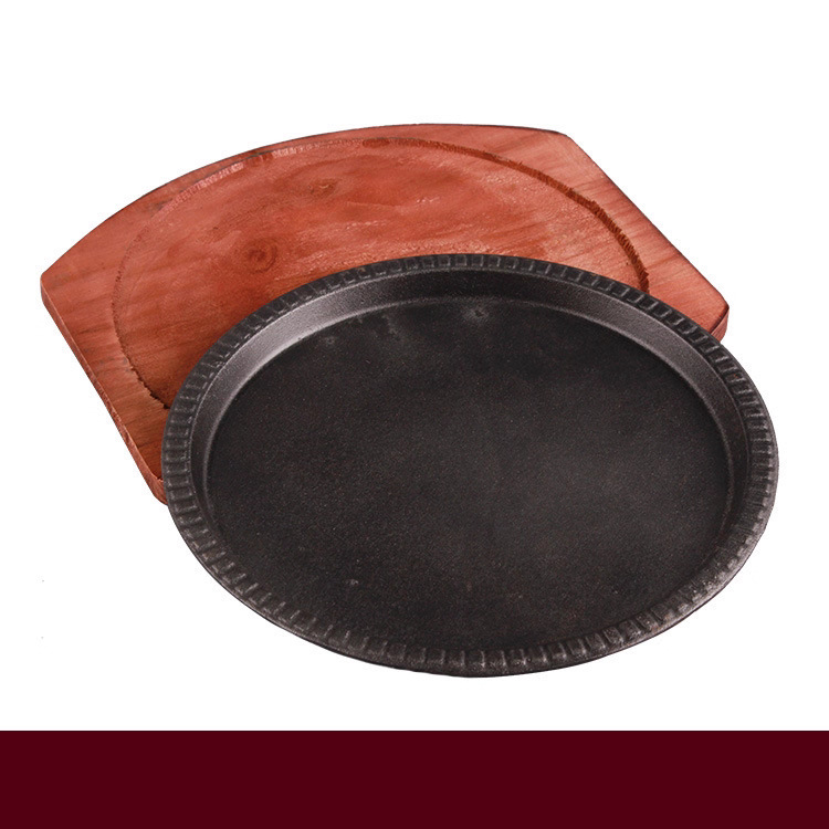 烤盘牛肉盘牛排铁板烧盘家用韩式烧烤盘商用电磁炉煎 烤肉锅盘子