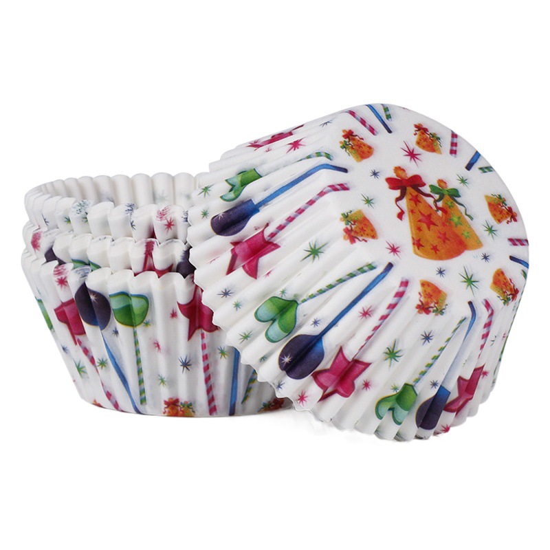 Cross-border platform hot selling color pattern cake paper holder oil-proof paper snow mei Niang paper holder Ma Fen cake paper cup