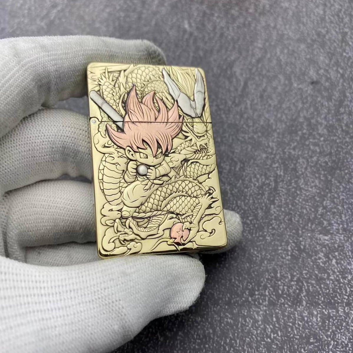 ZORRO керосиновая зажигалка Zoro латунная zl8 ультратонкая малая тяжелая броня инкрустирована ветрозащитная зажигалка Gokong оптом