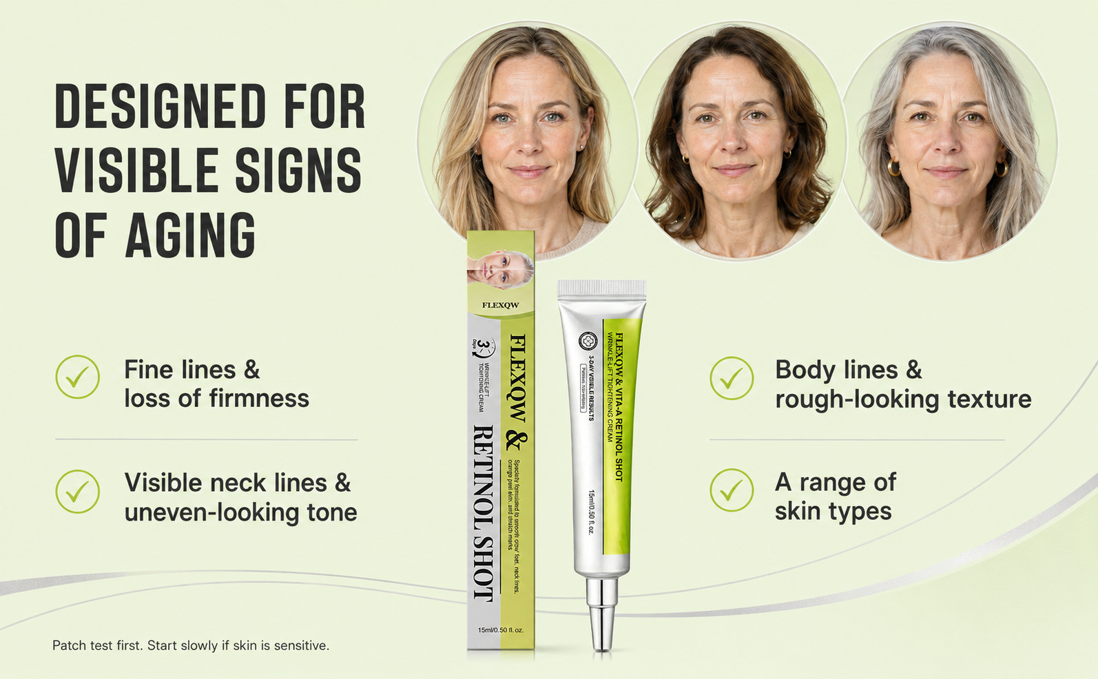 Wow Cross-Border Bestseller Retinol Augencreme - Sanfte, feuchtigkeitsspendende Textur mit feiner, milder Retinol-Essence