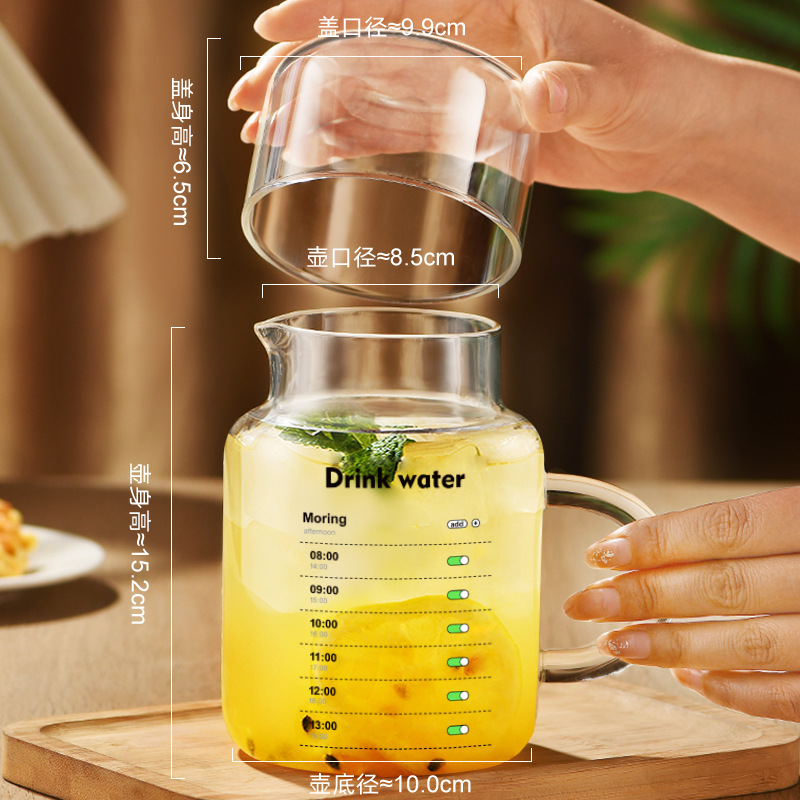 1000ml [Uống nước đúng giờ] Nắp nhẵn