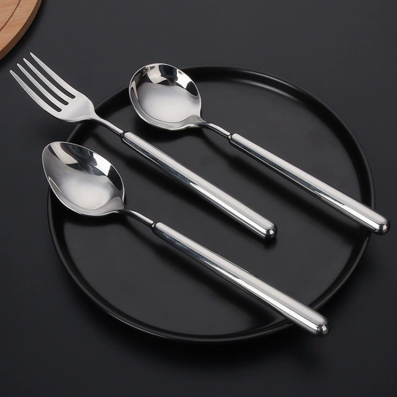 Tableware stainless steel, set for hotel, increased thickness, light luxury style