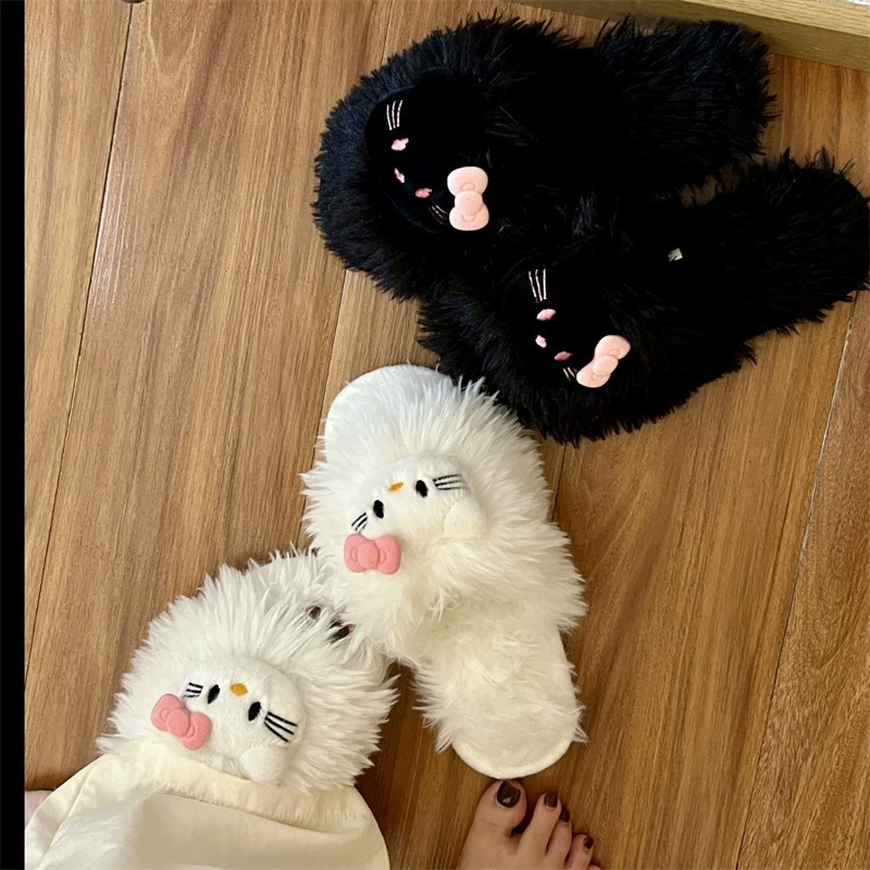 Hello Kitty, качественные демисезонные шлёпанцы