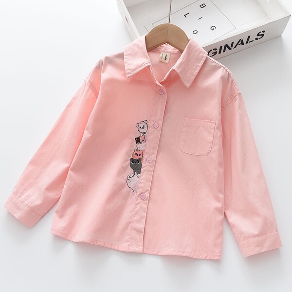 Children's demi-season long-sleeve girl's