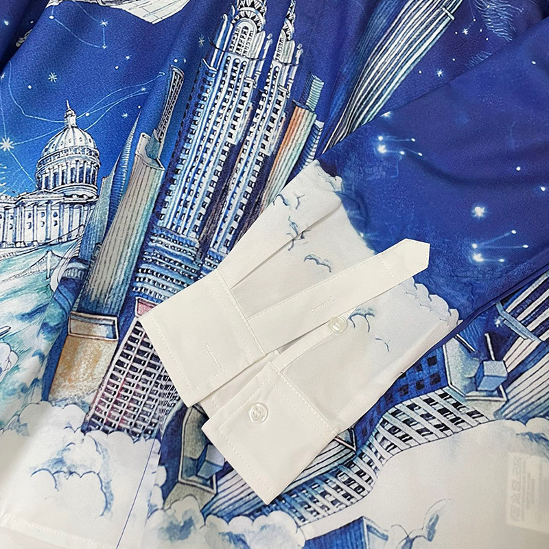 ForMen 2025 Spring New European And American Fashion Trend Foreign Trade Youth Popular Digital Print Men's Cardigan Shirt_voghion.com