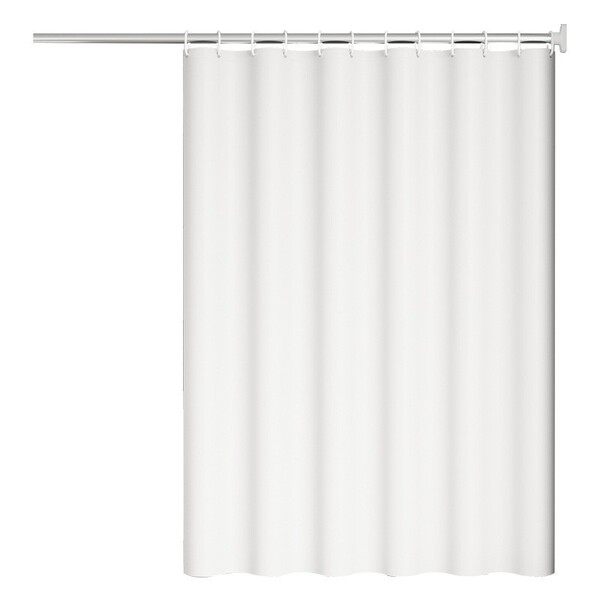 White curtain for bath