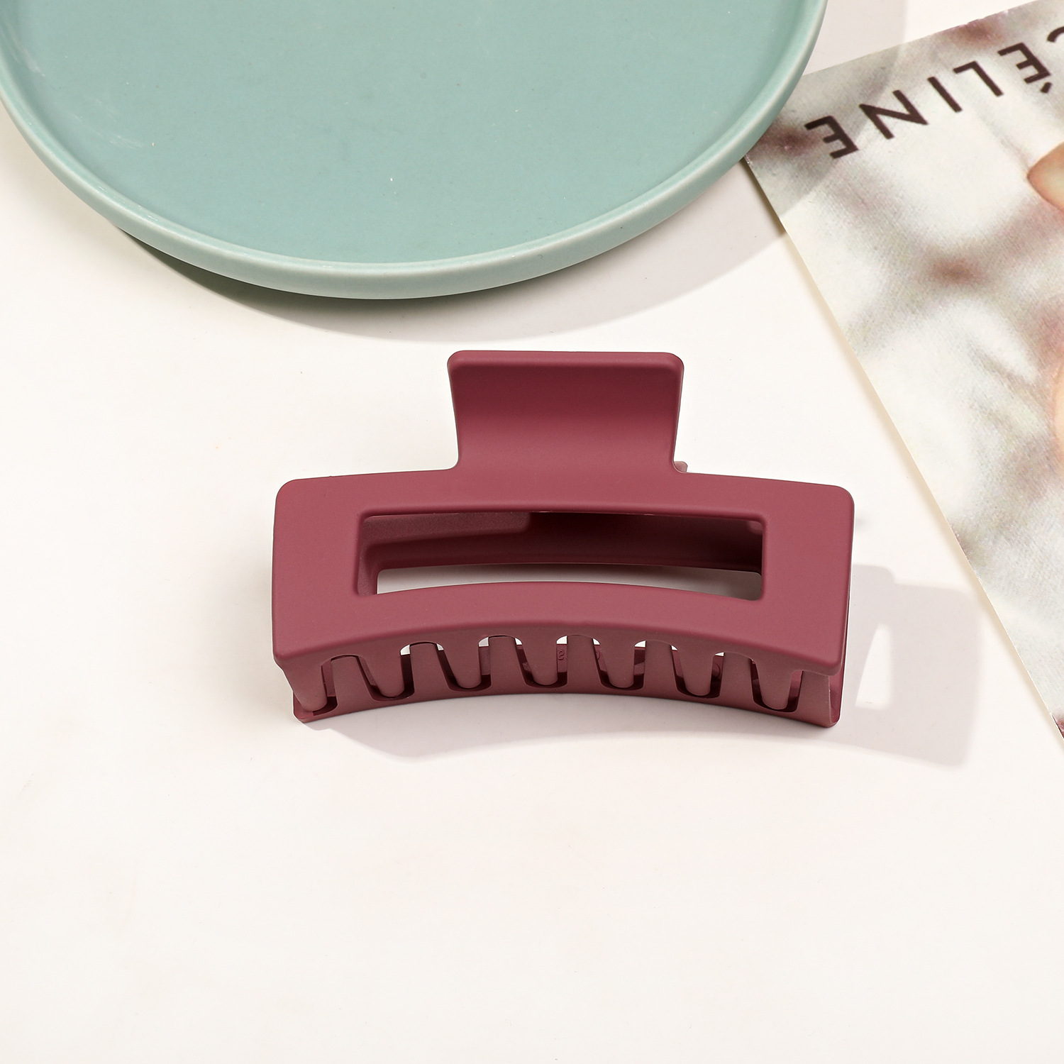 8.5cm 사각 프로스트 버건디 42