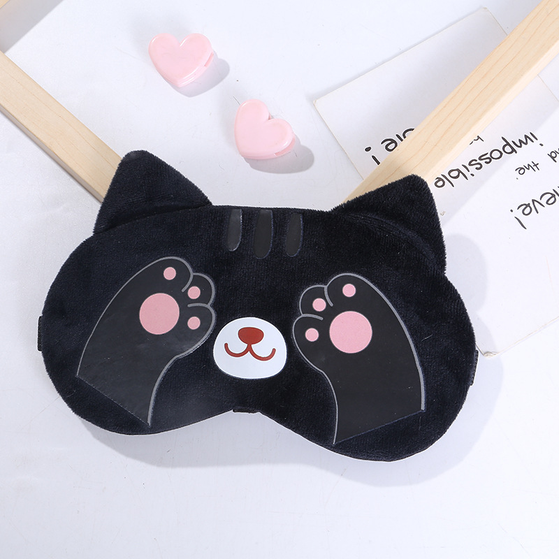 Mască de dormit din pluș pentru copii cu pachet de răcire_voghion.com