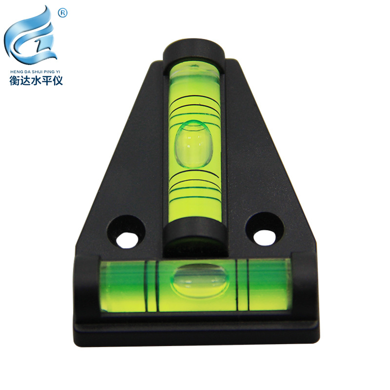 T-tipo plástico Fuente Grande de la burbuja horizontal llana de la alta precisión del nivel Mini de la alta calidad y precio bajo