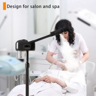 The New All-Black Single-Heat Spray Hydration Device Has Been Upgraded to a Smart Touch Beauty Salon Special Facial Hydration Steamer