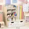 White 2 Single Single Book Establishing 5 Big Pen Set Patching Stickers