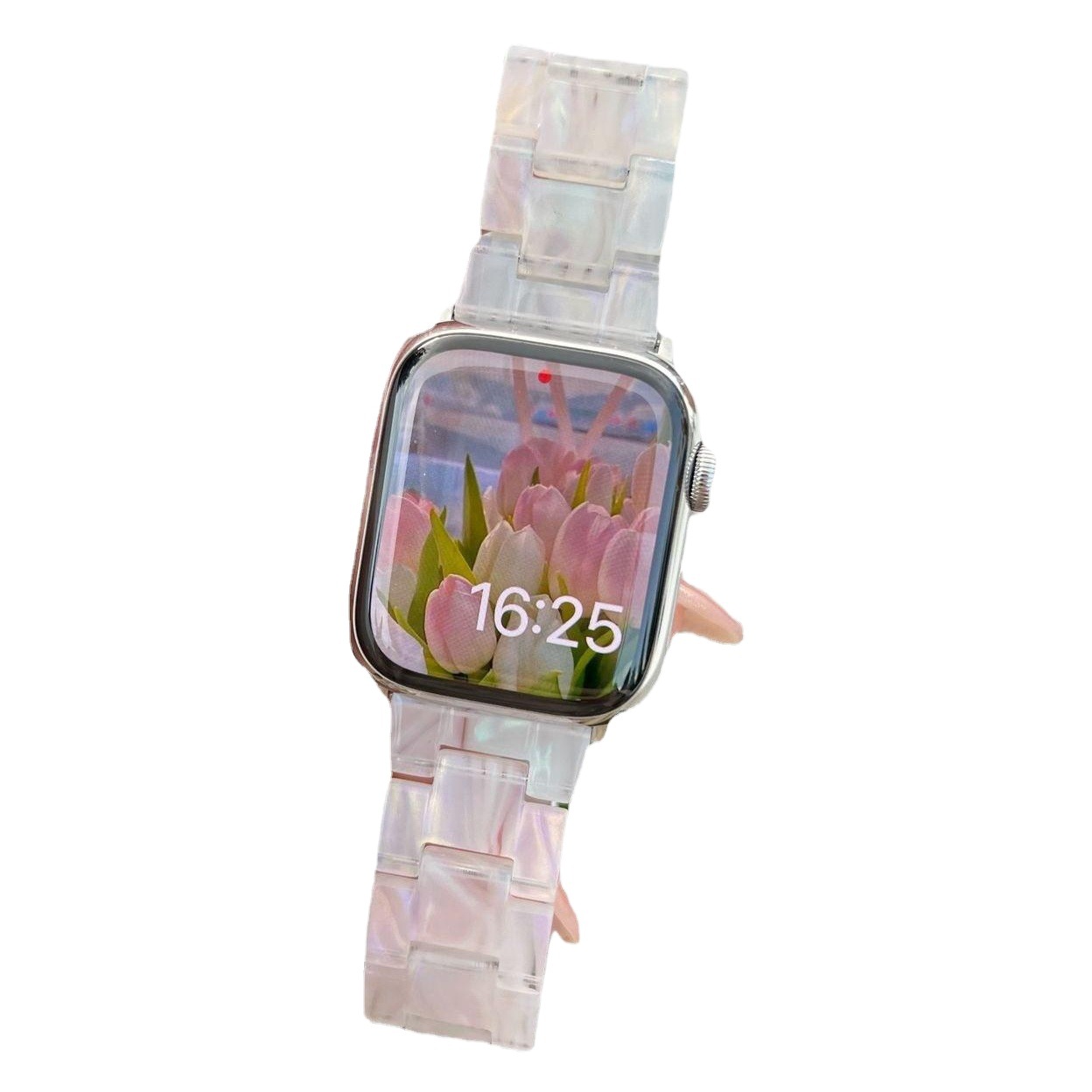 La nueva correa de manzana de resina ligera de primavera y verano es adecuada para applewatch 10a generación 987654SE para hombres y mujeres