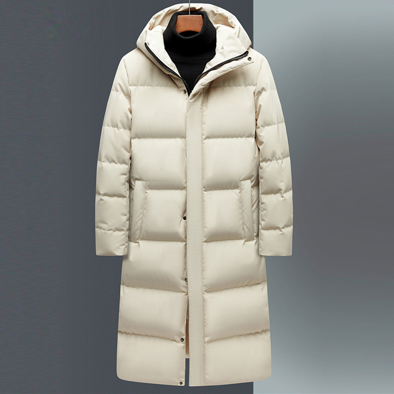 Daunenjacke für Herren, mittellang, 2023, neue lässige, verdickte Winterjacke, winddichte, warme Winterjacke_voghion.com