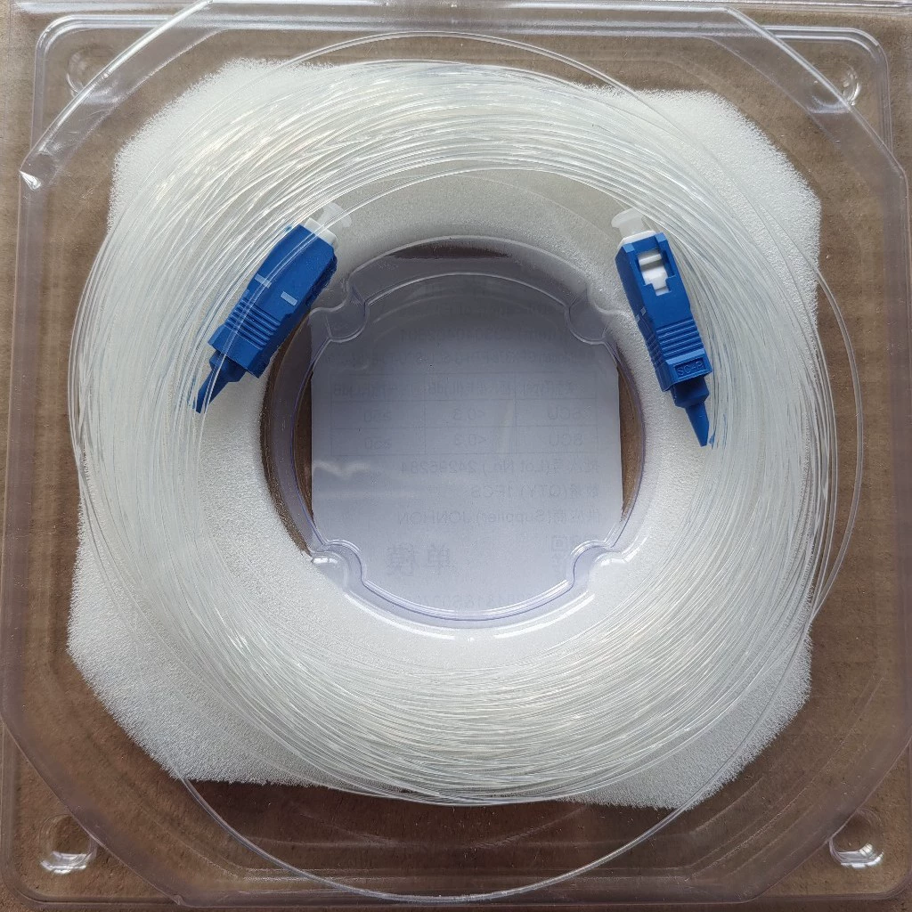 20 м невидимый волоконно-оптический перемычка SC/UPC перемычка хвостовой волокна прозрачный оптический кабель кожаный кабель мягкий оптический кабель мягкая перемычка