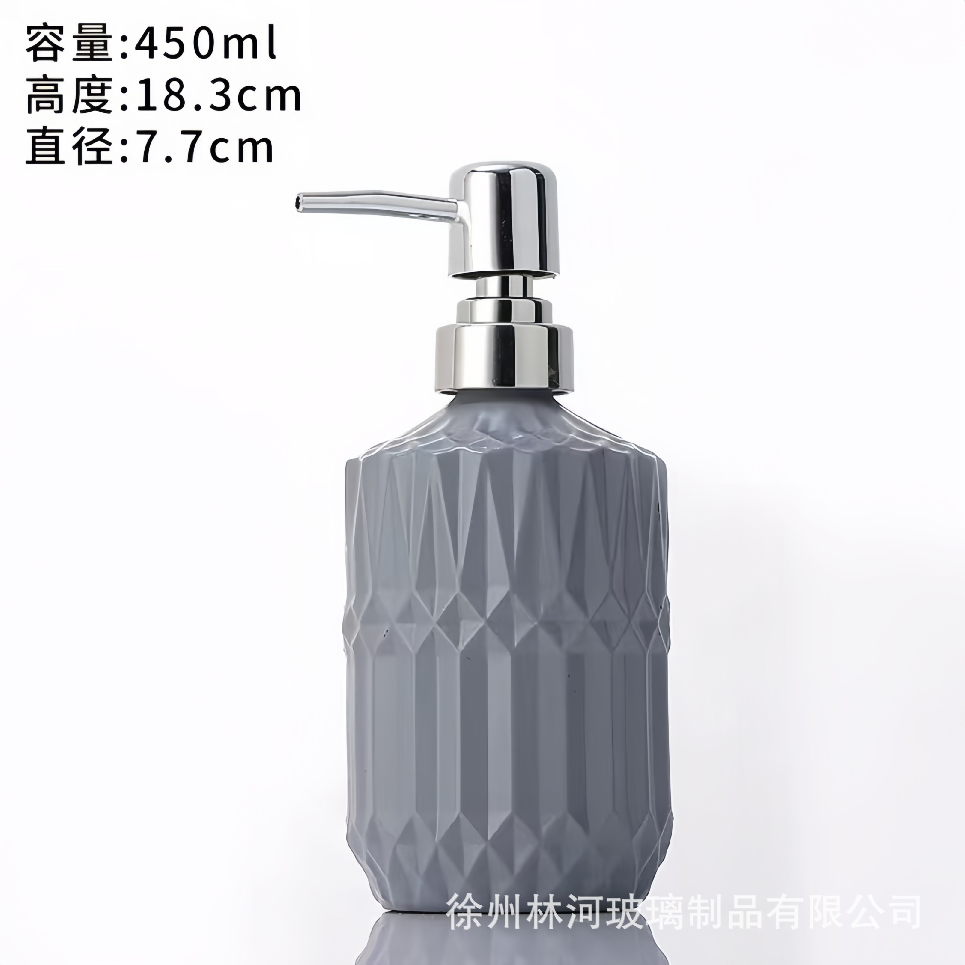Botella de desinfectante de manos, apartamento de hotel, bomba de presión, botella de champú, acondicionador, botella de líquido de baño, botella de vidrio de aluminio