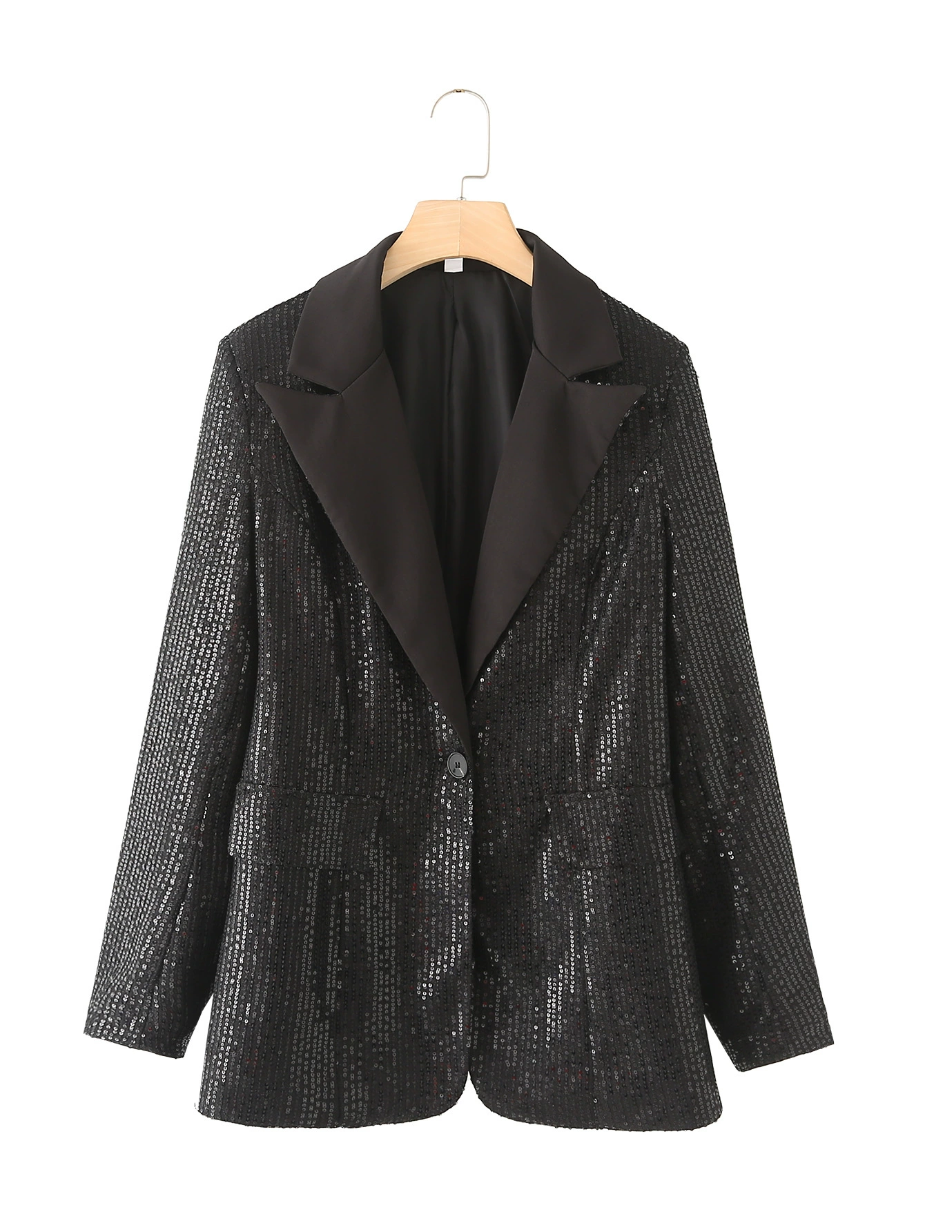 Осенние ногти с sequins для отдыха, классический пиджак костюма, (международная торговля), новая коллекция