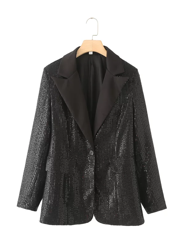 Осенние ногти с sequins для отдыха, классический пиджак костюма, (международная торговля), новая коллекция