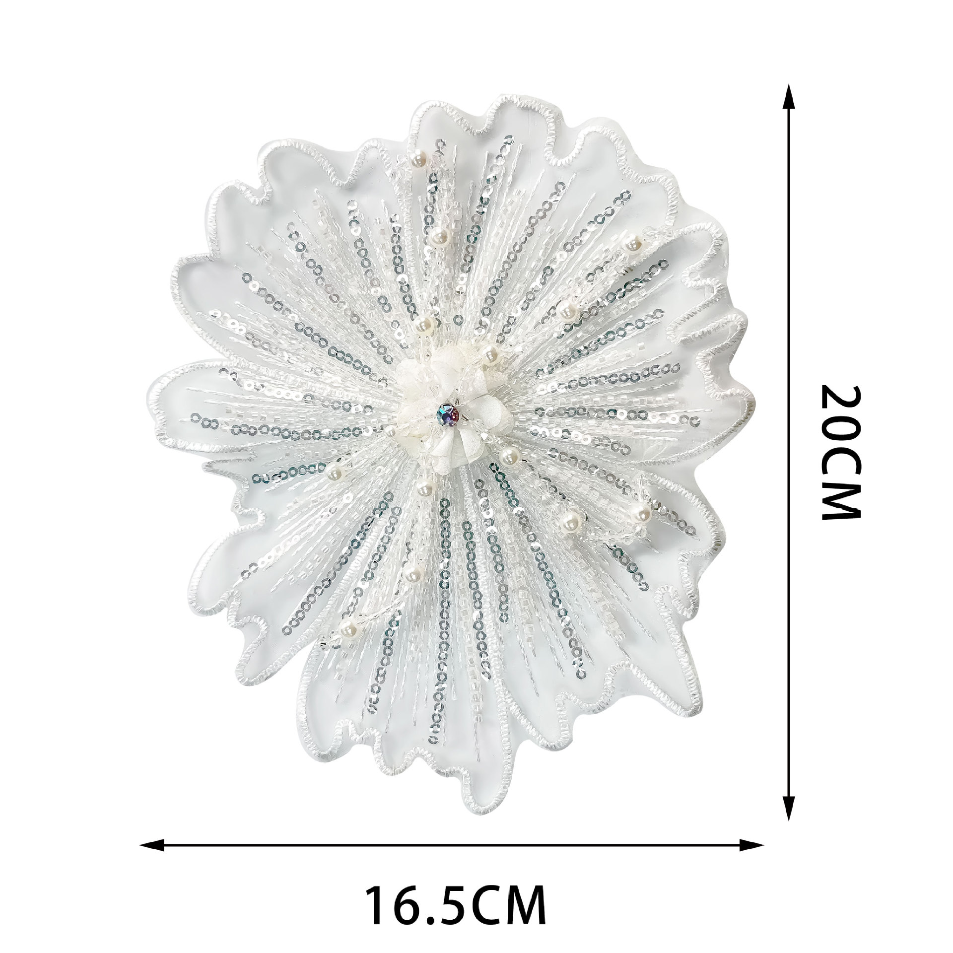 Cuentas de clavos estereoscópicos hechas a mano bordados sequinilla flor parche diy vestido de ropa infantil cheongsam diseño de ropa de actuación