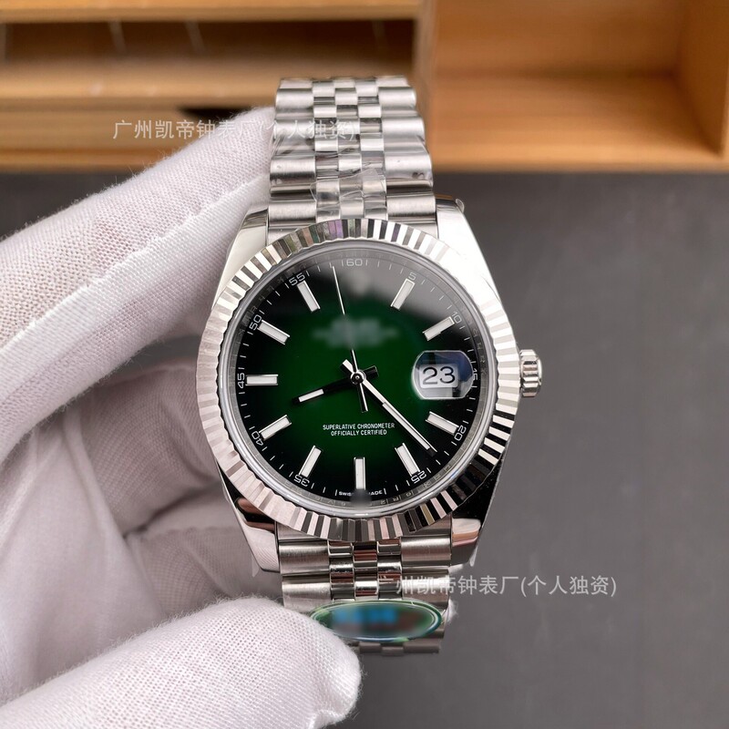 Rolex 41 Datejust Green Dial Mechanical Watch Stainless Steel Strap Men's Fully Automatic Wristwatch Factory Direct Sale Rolex 41 Datejust Green Dial Mechanical Watch Stainless Steel Strap Men's Fully Automatic Wristwatch Factory Direct Sale