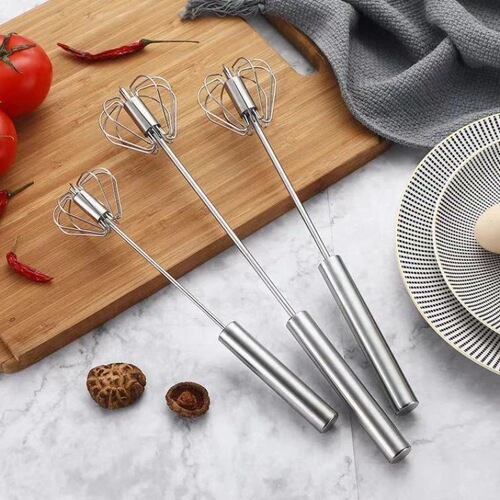 Egg beater household mini semi-automatic handheld cream beater stainless steel egg beater
