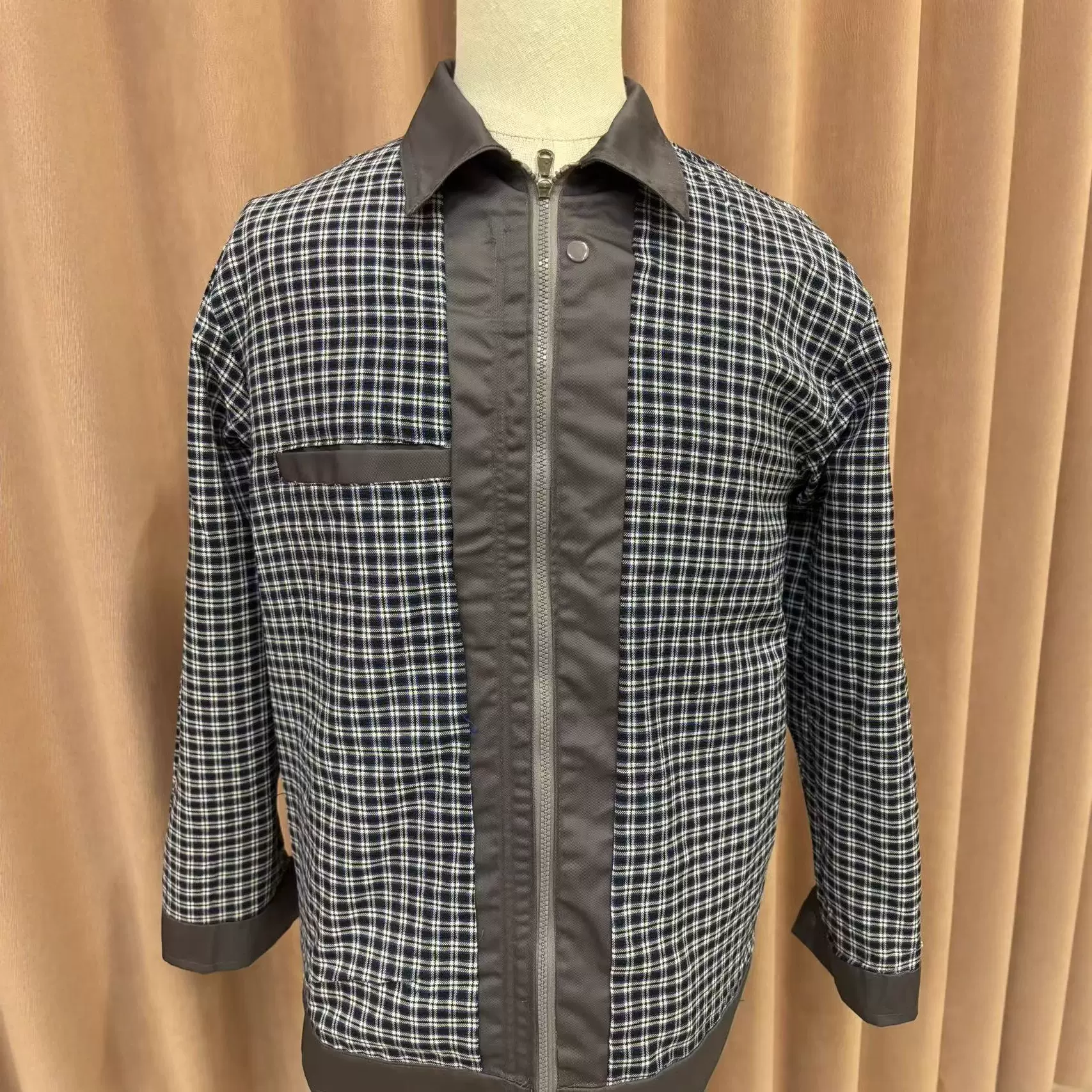 春秋双层加厚品质工服耐磨工作服套装劳保建筑工程车间维修男印绣