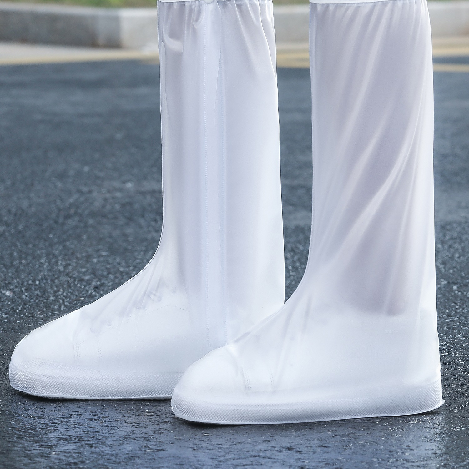 Waterproof Shoe Covers for Women, Rain Shoe Covers, Non-Slip and Wear-Resistant, Adult Rain Boots, Rainproof Kidsren's Foot Covers, Men's Seawater Shoes