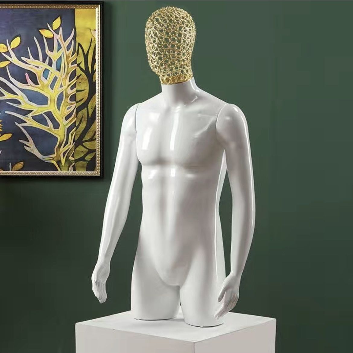 Modelo humano de busto modelo de ropa de cuerpo humano maniquí de busto simulación de ropa de cuerpo humano modelo de televisión masculino props image 10