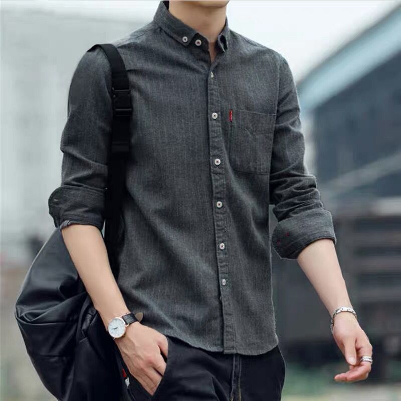 960-dark gray long sleeves