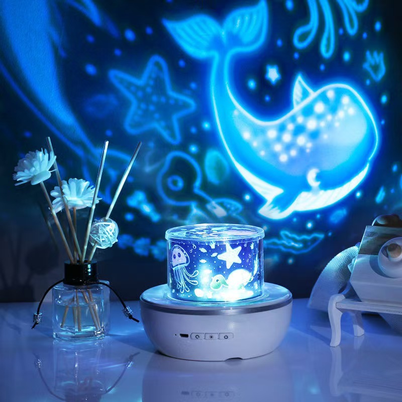 Comercio exterior cielo estrellado proyector dormitorio atmósfera noche luz Bluetooth sueño romántico música audio Regalo de Cumpleaños los niños