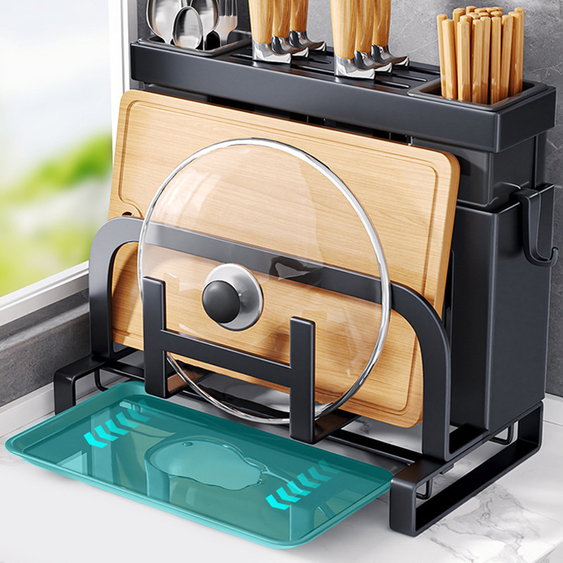 Kitchen knife stand storage rack 2025 new style chopsticks drum…